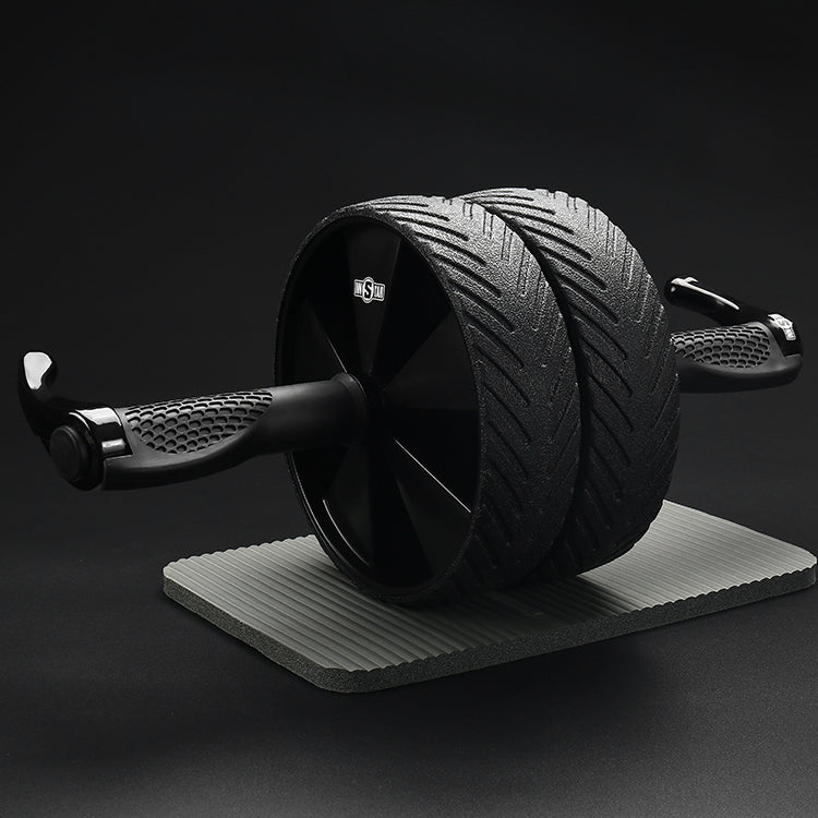AB Wheel Roller Gym Home Exercise Strength Training Foam Handle Balance Roller Fitness Accessories Black 1 Piece Non-Slip