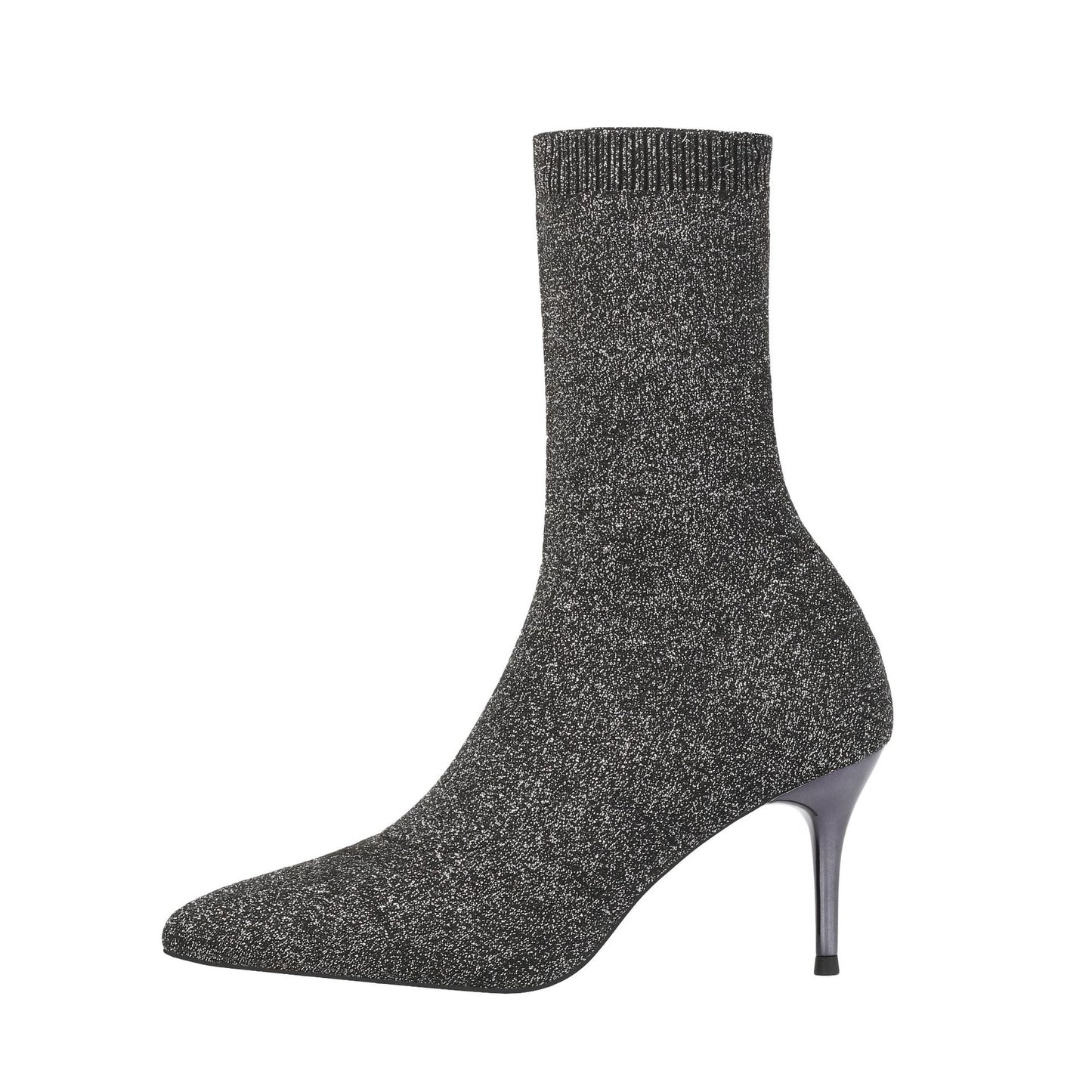 Winter Fashion Pointed Toe Elastic Sock Boots Women Sexy High Heel Ankle Boots