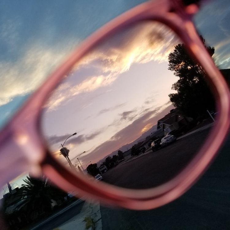 Translucent Rose Lens Color Therapy Glasses Colored Lens Glasses Light Therapy Glasses