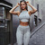 LL90 New Arrival 2021 Knitted Rib Active Wear Women Yoga Set Fitness & Yoga Wear
