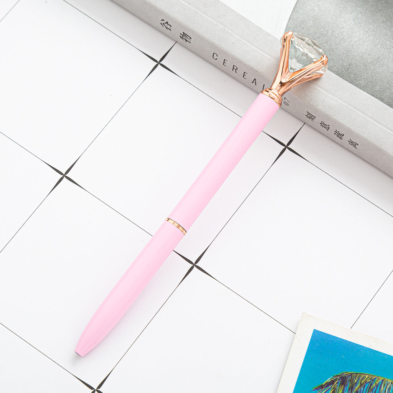 Hot Sell Stock Promotional Pen Personalized Ball Pen Diamond Crystal Metal Ballpoint Pen for Gift