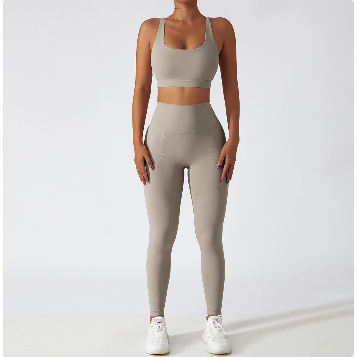 NO MOQ Eco Friendly Activewear Gym Fitness Sets Yoga Wear Recycled Nylon Workout Sets
