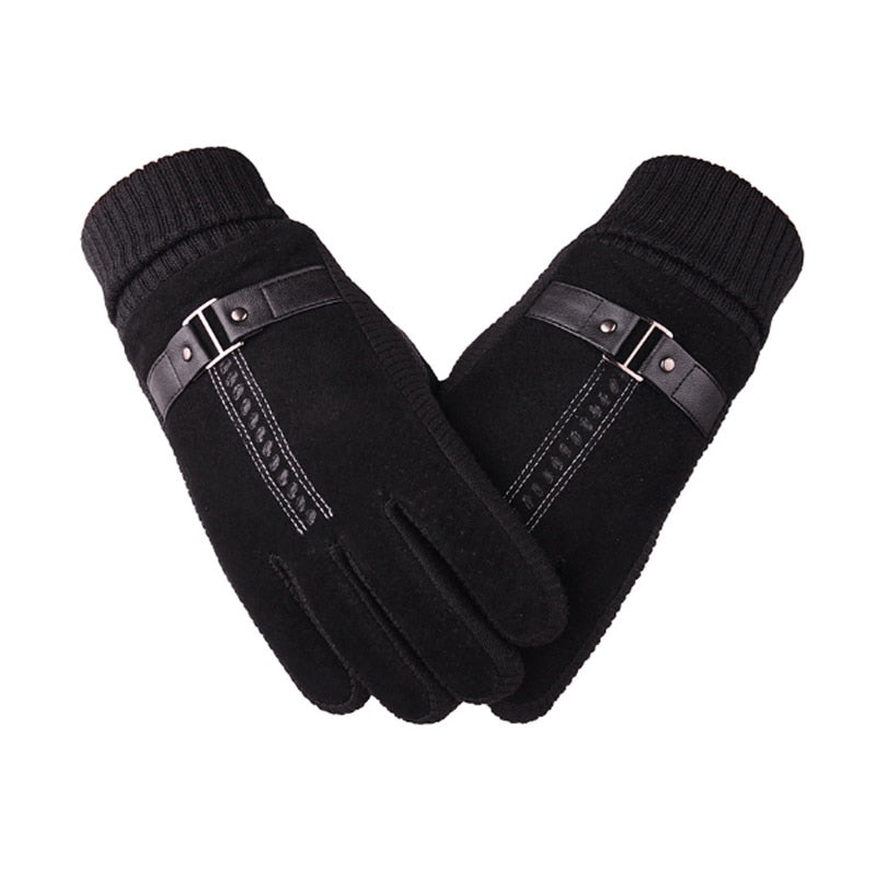 Touch Screen Winter Warm Men's Gloves Genuine Leather Casual Gloves Mittens for Men Outdoor Sport Full Finger Glove  ST030
