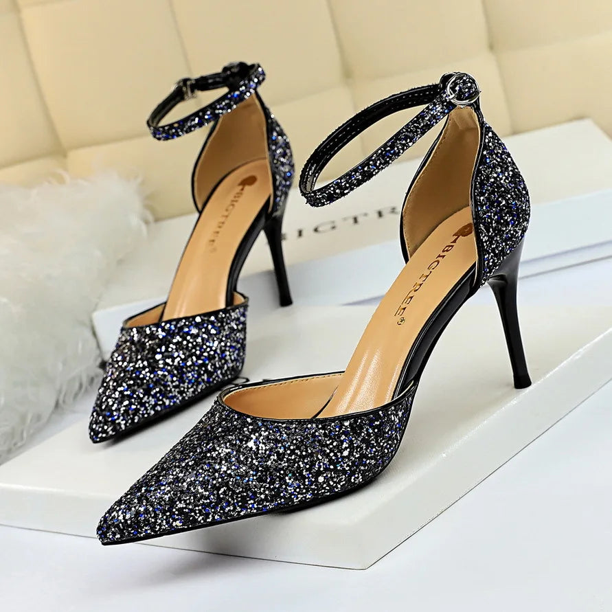 Sparkling Nightfall Heels | 283-1 Luxurious High Heel