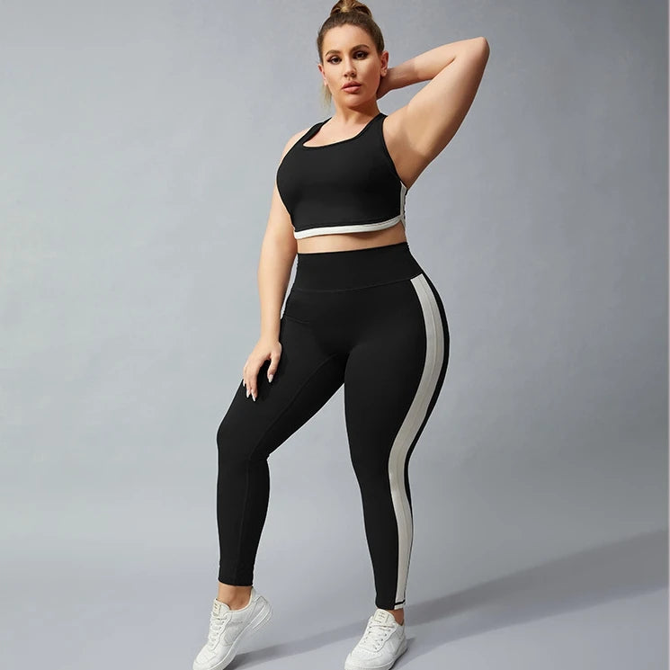 Hot Plus Size Fitness Wear Gym Set Womens Yoga Sets 2023