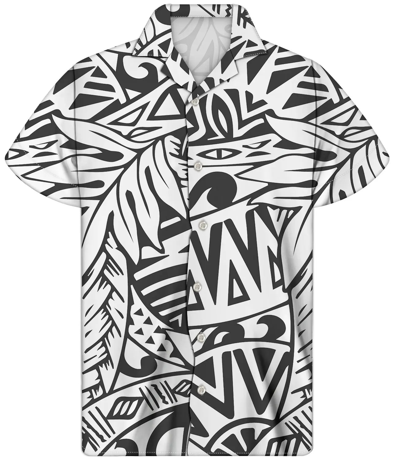 Fancy Gold Shirts for Men Polynesian Tribal Fabric Hawaiian Short Sleeve Shirt Men Summer Clothing for Men's Tropical Tops Shirt
