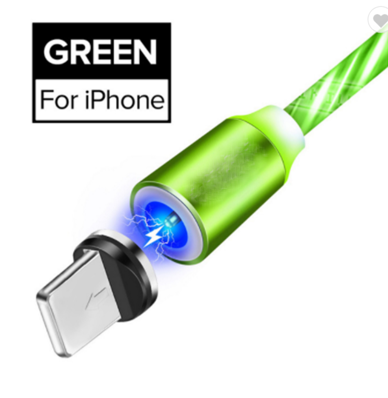 Magnetic Luminous Charging Cable Magnetic Charging Cable 3 in 1 Magnetic Usb Cable