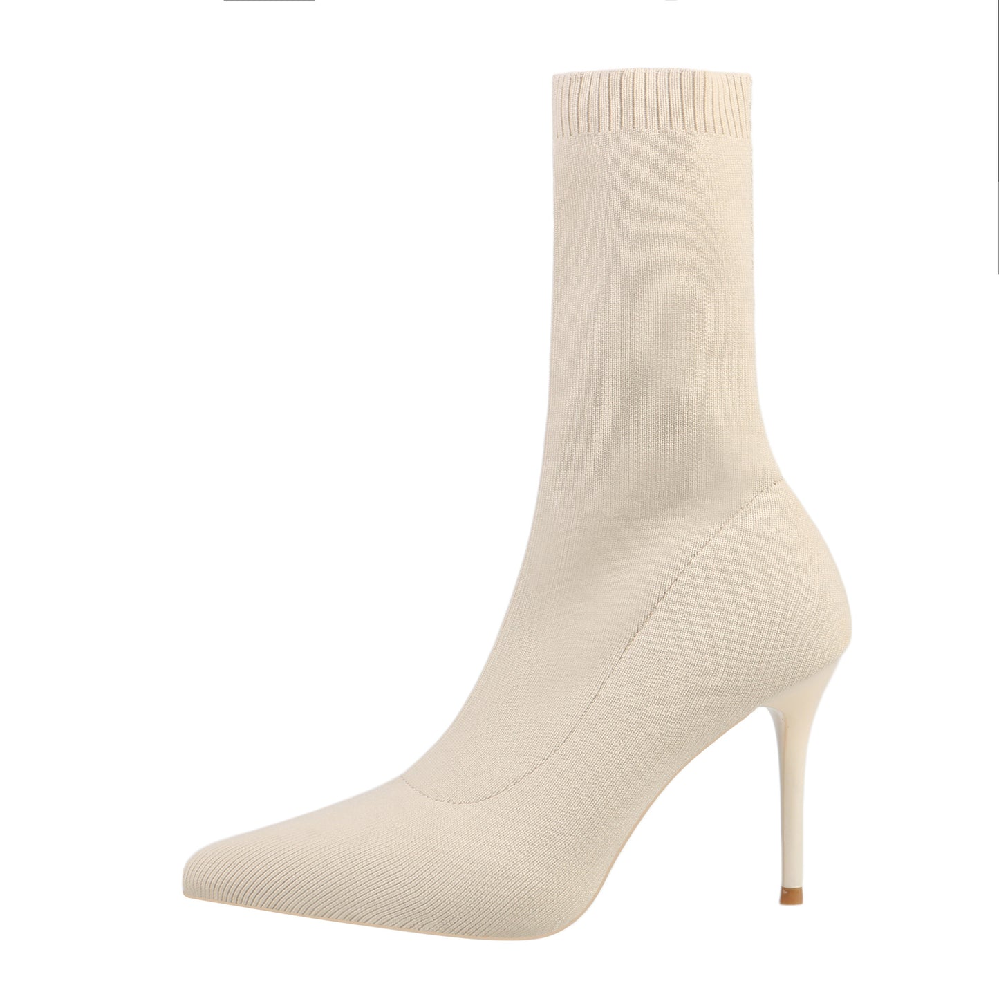 Winter Fashion Pointed Toe Elastic Sock Boots Women Sexy High Heel Ankle Boots