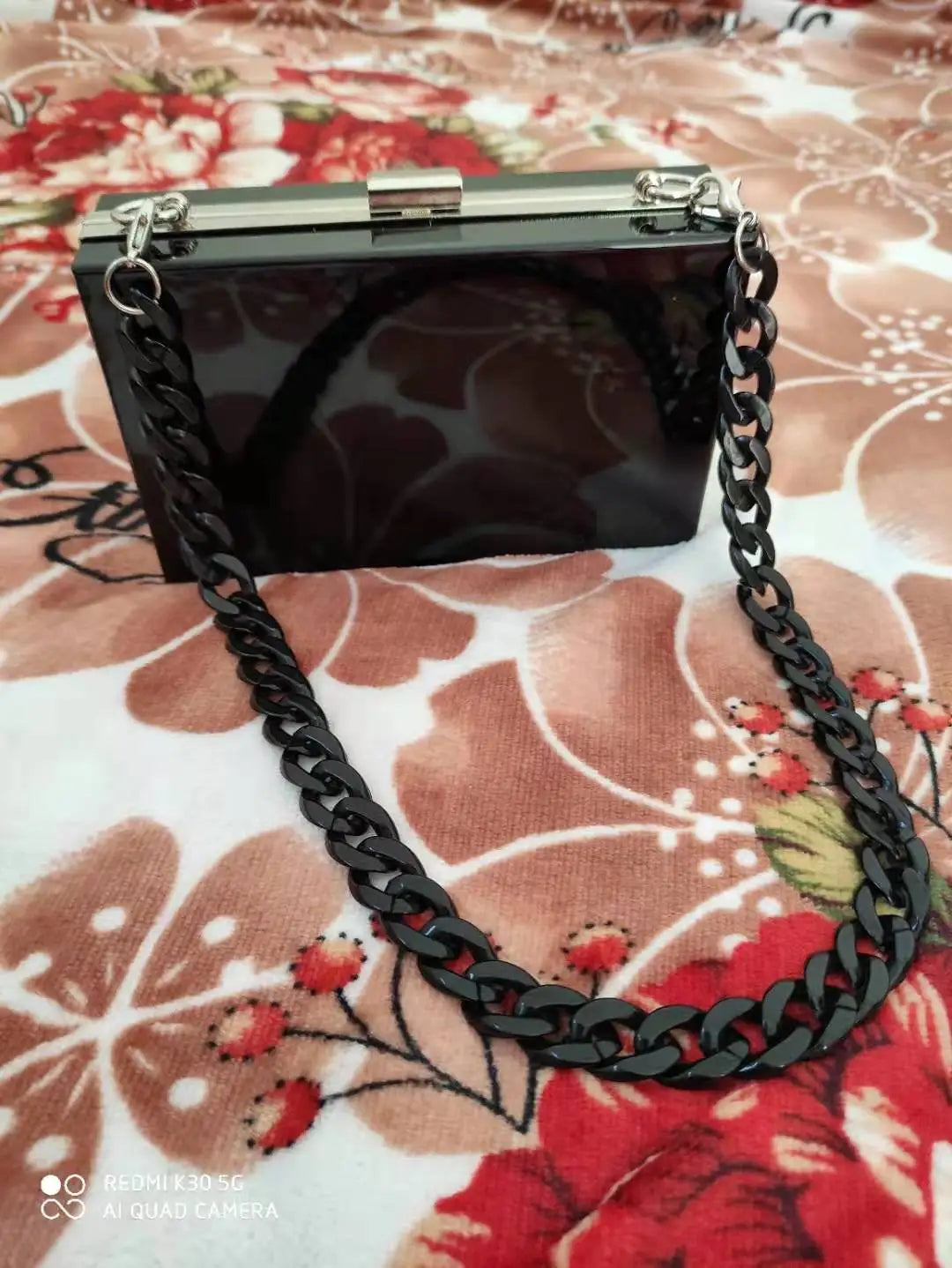BELLA JOY New Acrylic Transparent Women Clutch Bag Chain  Women Messenger Bag Evening Bag Handbag Chain Shoulder Bag