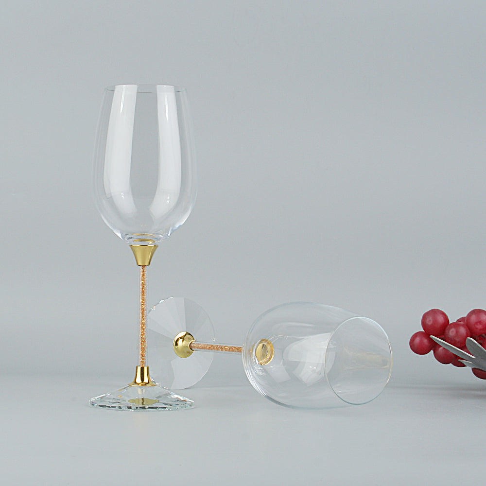 Crystal Wine Glass Charms Drinking Glasses Kitchen Glassware for Red or White Wine Tasting