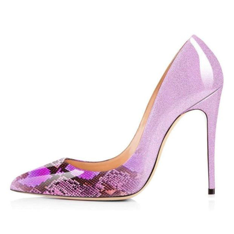 Classic Pointed Toe Stiletto Heel Pumps Women 12 Cm High Heels
