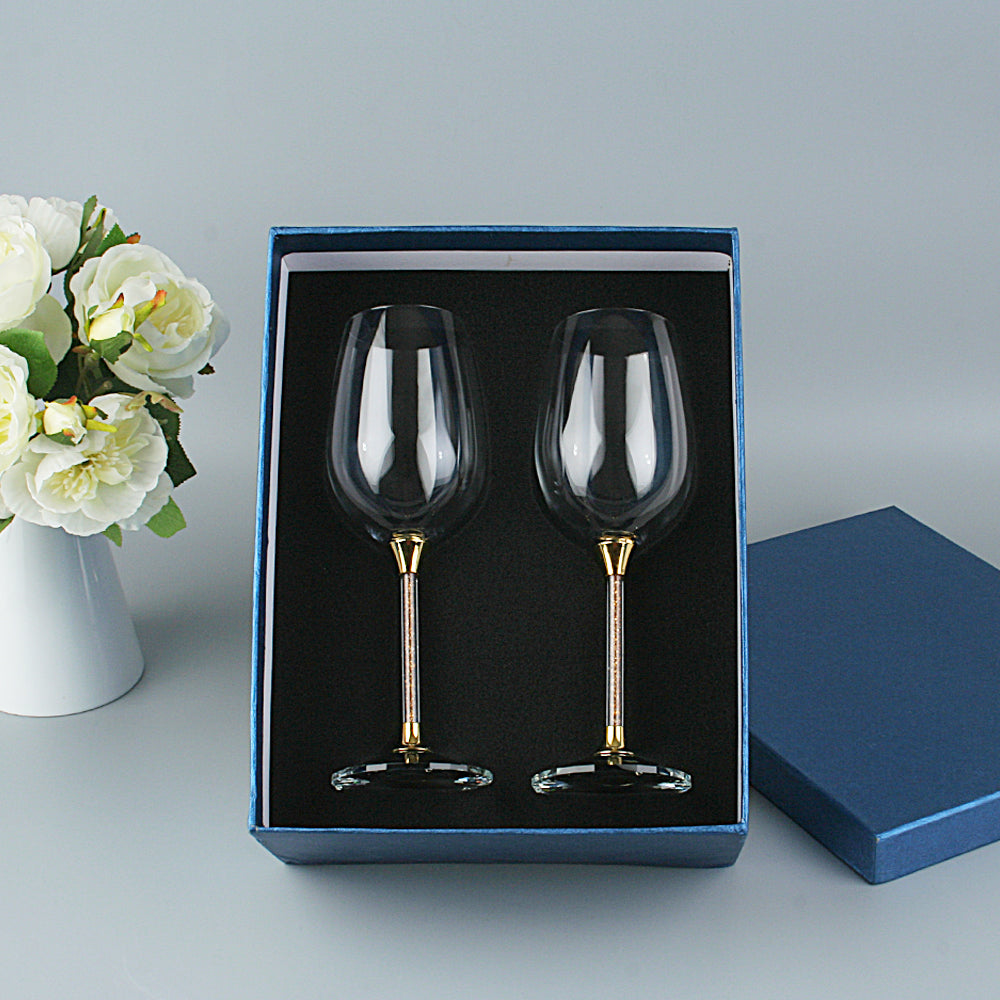 Crystal Wine Glass Charms Drinking Glasses Kitchen Glassware for Red or White Wine Tasting