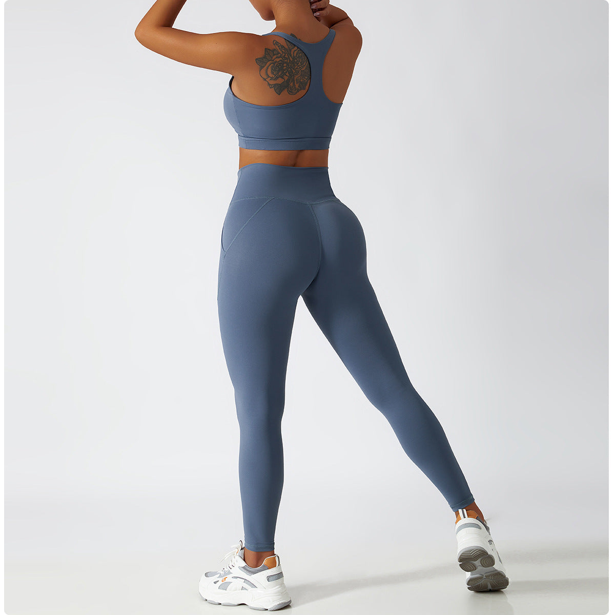 NO MOQ Eco Friendly Activewear Gym Fitness Sets Yoga Wear Recycled Nylon Workout Sets