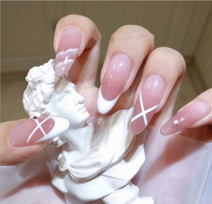 2021 Summer Style Press on Nails Acrylic Coffin Nail Tips