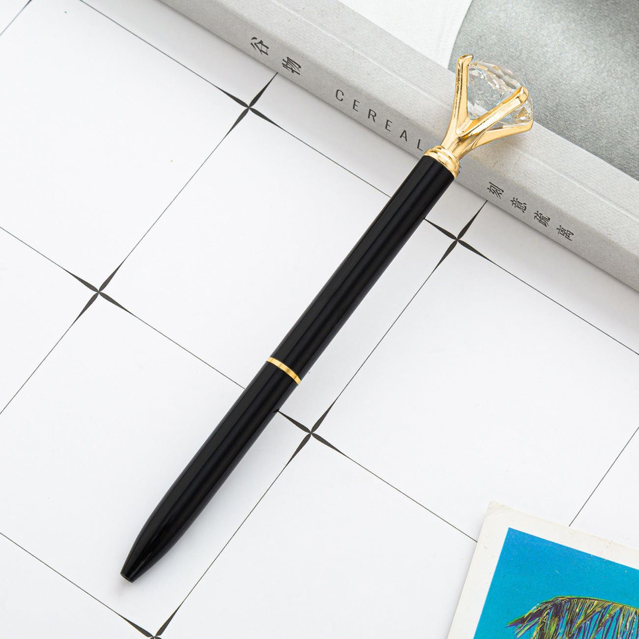 Hot Sell Stock Promotional Pen Personalized Ball Pen Diamond Crystal Metal Ballpoint Pen for Gift