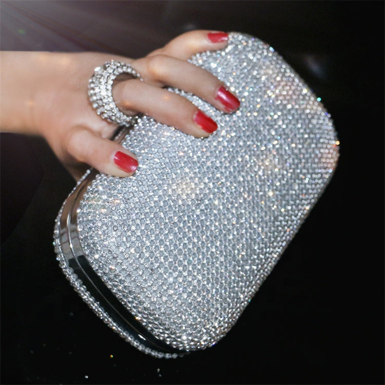 Clutch Bags Diamond Studded Evening Bag With Chain Shoulder Bag Ladies Handbags Wallets for Wedding Women