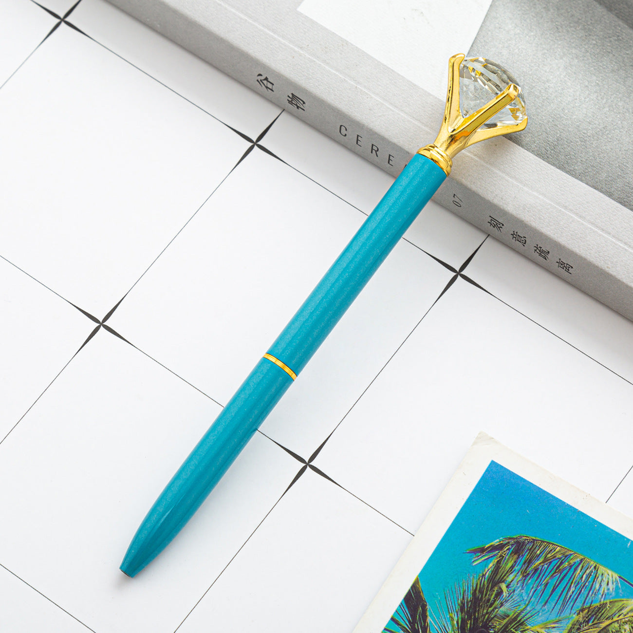 Hot Sell Stock Promotional Pen Personalized Ball Pen Diamond Crystal Metal Ballpoint Pen for Gift