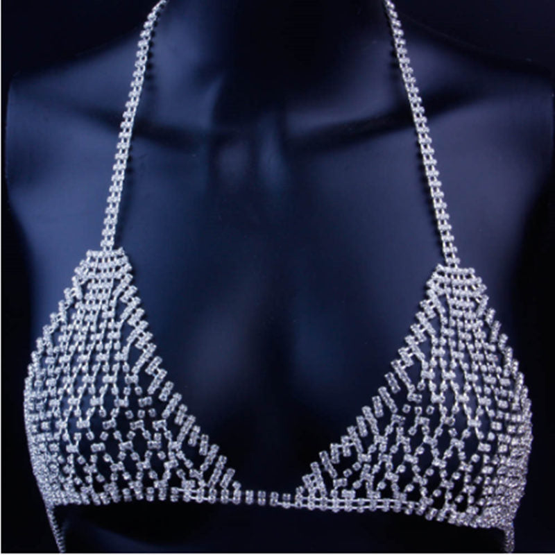 2021 Luxurious Body Jewelry Wholesales Lingerie Sexy Rhinestone Body Chains Personalized Sexy Lingeries on Extra Large Size