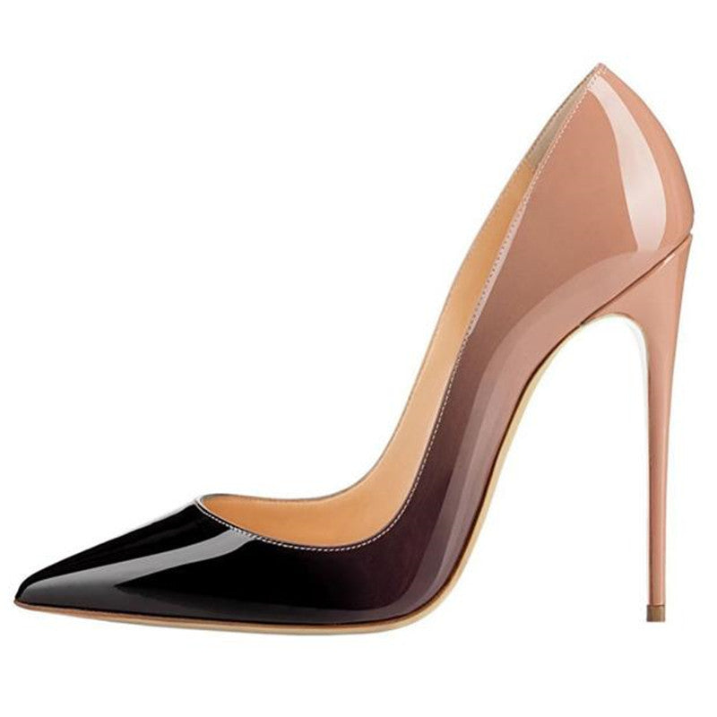 Classic Pointed Toe Stiletto Heel Pumps Women 12 Cm High Heels