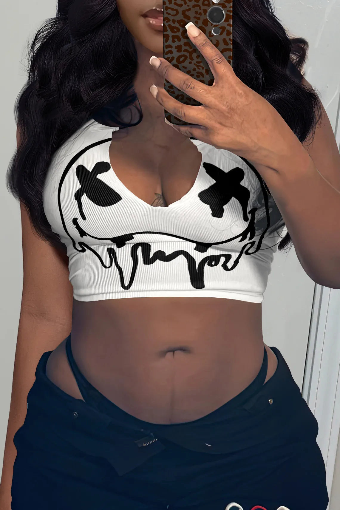 Women's T Shirts Girls Crop Tops Fashion Summer Clothing Sexy T- Shirt Letter Printed Tee Ladies Tank Tops for Girls