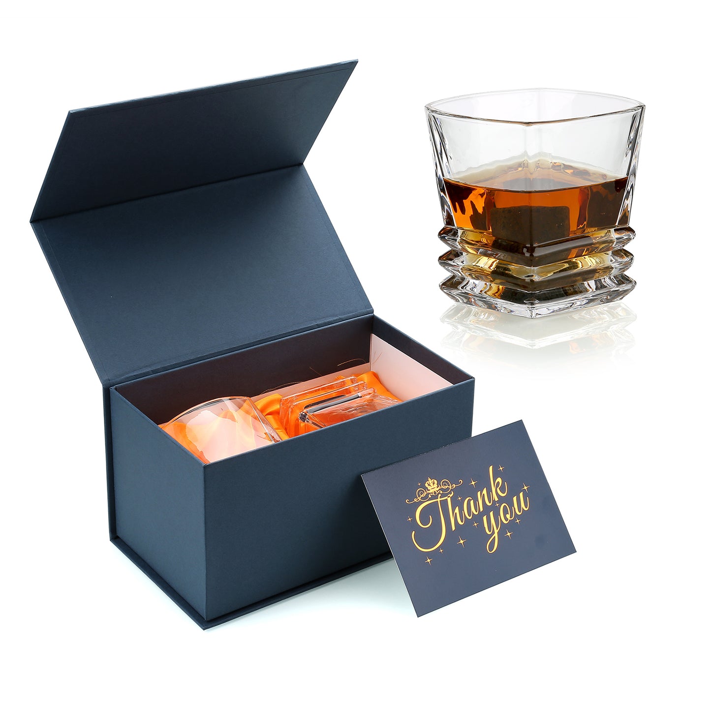 High Quality  Whiskey Glass Set Crystal Glasses Whiskey Glass Cup Gift Set