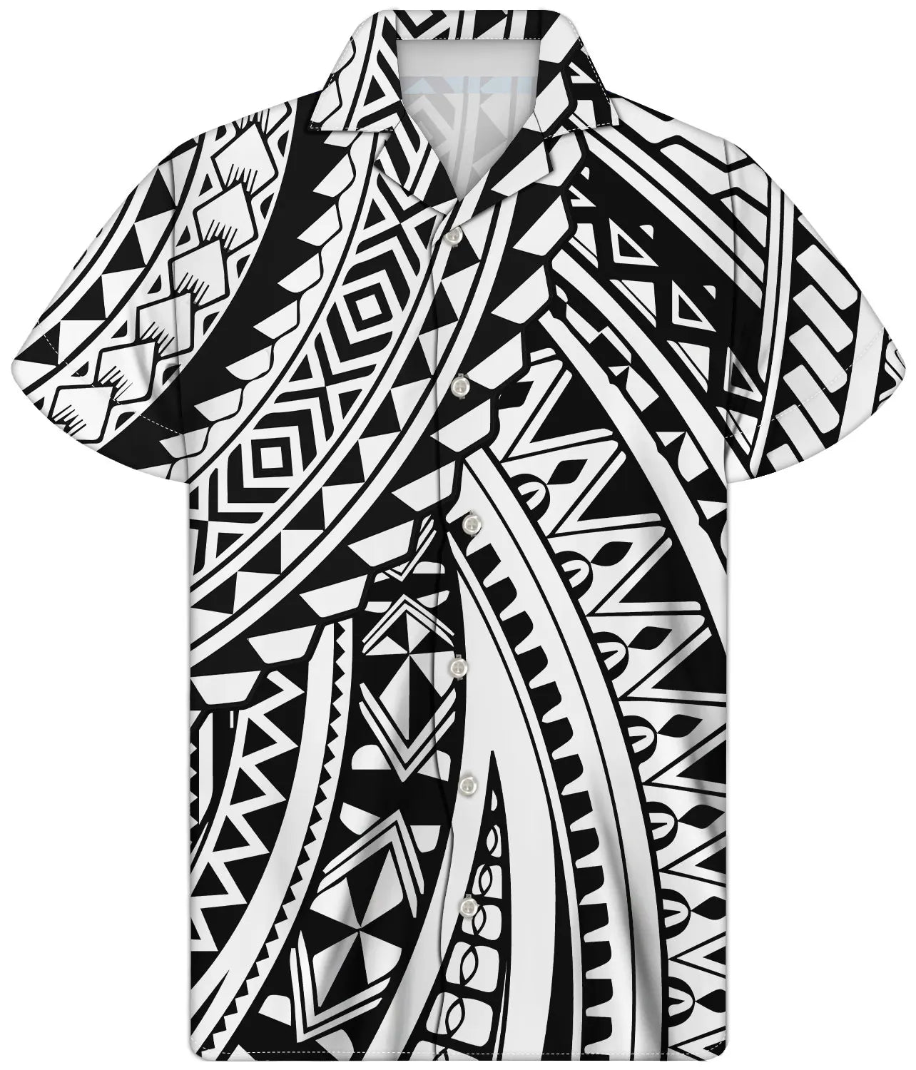 Fancy Gold Shirts for Men Polynesian Tribal Fabric Hawaiian Short Sleeve Shirt Men Summer Clothing for Men's Tropical Tops Shirt