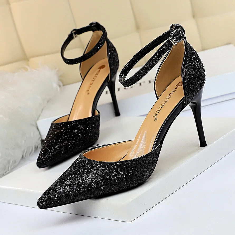 Sparkling Nightfall Heels | 283-1 Luxurious High Heel