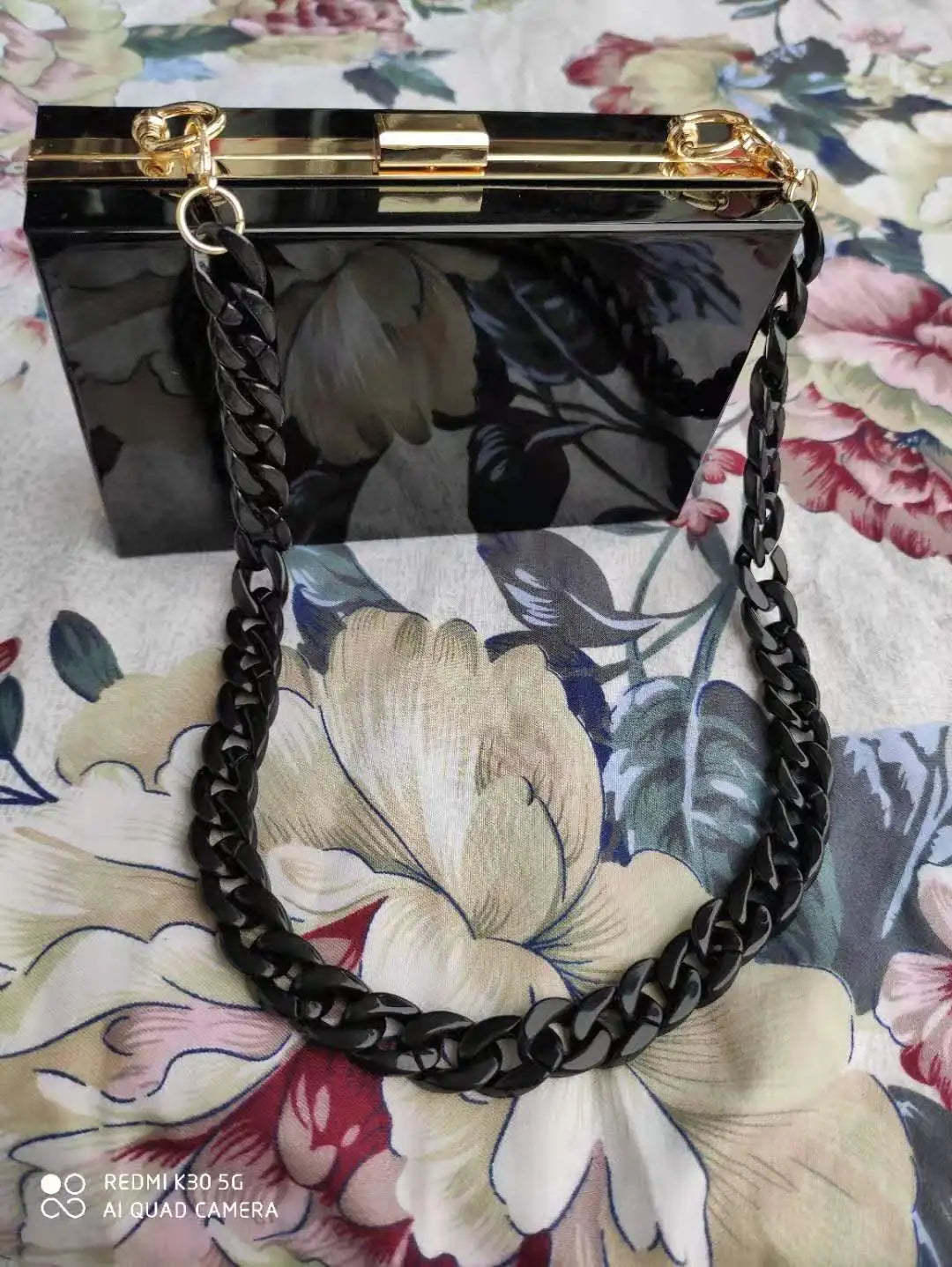 BELLA JOY New Acrylic Transparent Women Clutch Bag Chain  Women Messenger Bag Evening Bag Handbag Chain Shoulder Bag
