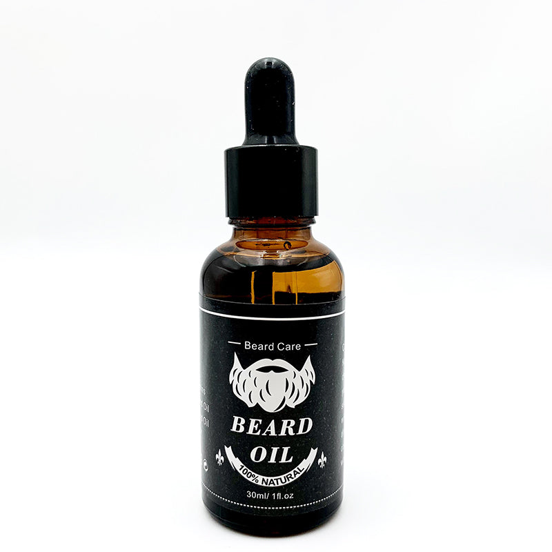 Customize Organic Men's Grooming Care Growth Beard Oil Trimmer Set Beard Growth Kit Packaging for Men Grooming Care