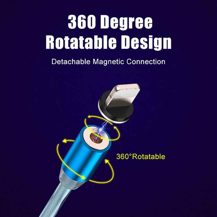 Magnetic Luminous Charging Cable Magnetic Charging Cable 3 in 1 Magnetic Usb Cable