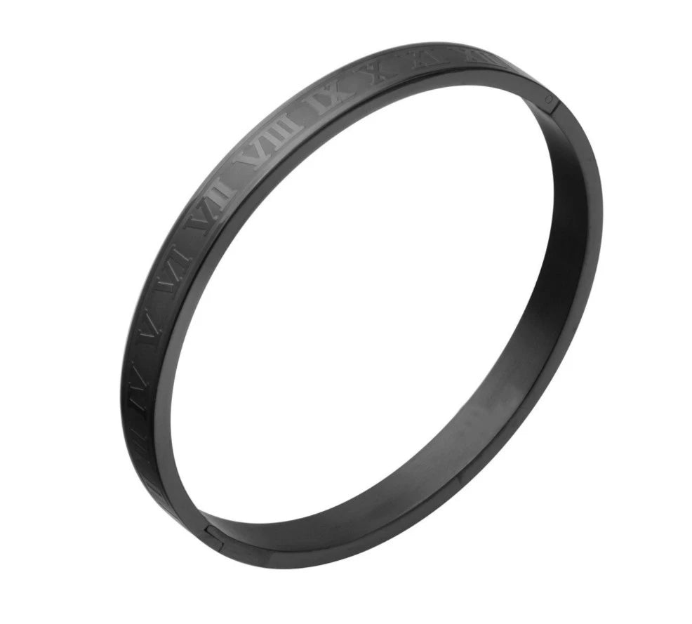 Luxury Roman Number Charm Woven Stainless Steel Bracelet Hip Hop Men Jewelry Gold Color Jewelry for  Men Pulseira Bileklik