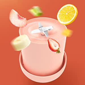 Portable Blender Mixer Blender for Kitchen Travel Office, USB-C Rechargeable Mini Blender Shakes and Juicer
