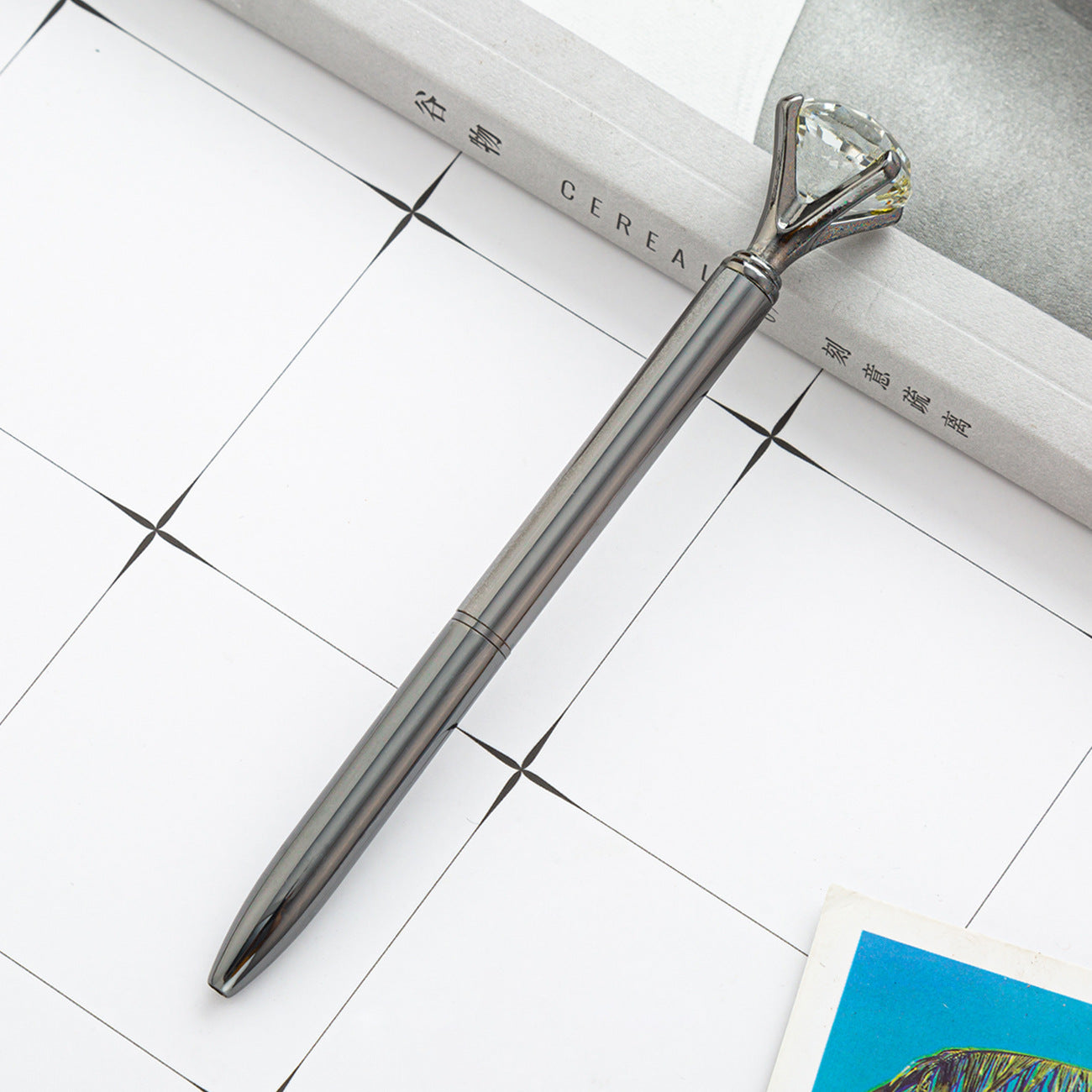 Hot Sell Stock Promotional Pen Personalized Ball Pen Diamond Crystal Metal Ballpoint Pen for Gift