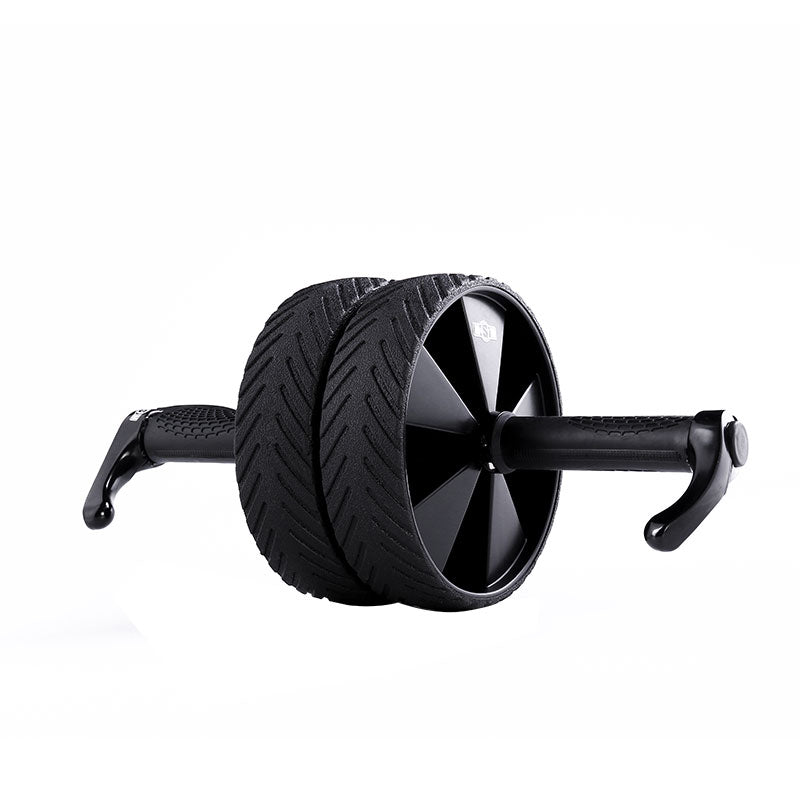 AB Wheel Roller Gym Home Exercise Strength Training Foam Handle Balance Roller Fitness Accessories Black 1 Piece Non-Slip