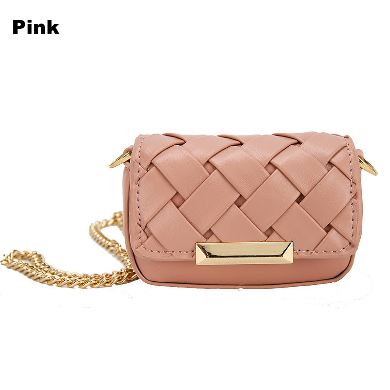 GS284 Trendy Pure Color Mini Bags Korean Fashion Girls Chain Messenger Bags Ladies Sling Shoulder Bag Women Handbags