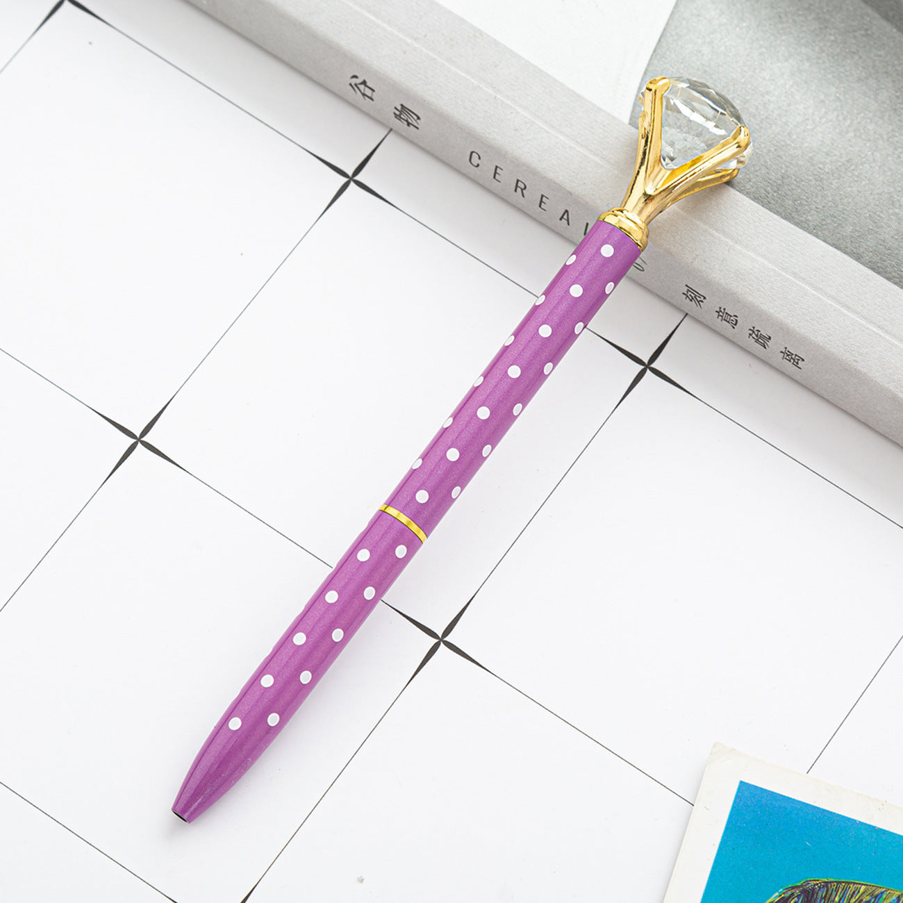 Hot Sell Stock Promotional Pen Personalized Ball Pen Diamond Crystal Metal Ballpoint Pen for Gift