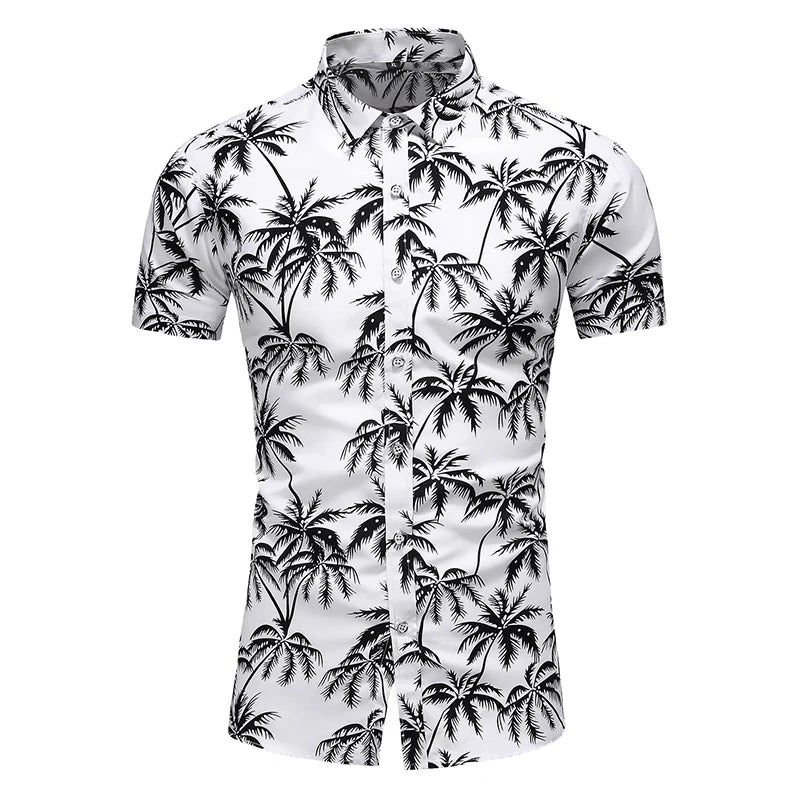 2023 New Fashion Casual Men's Shirt Short Sleeve Print Hawaii Shirt Men Summer New Design Mens Beach Shirts Men Flower Shirt 7XL