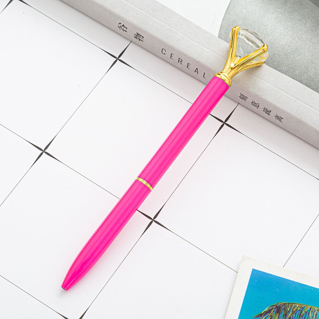 Hot Sell Stock Promotional Pen Personalized Ball Pen Diamond Crystal Metal Ballpoint Pen for Gift