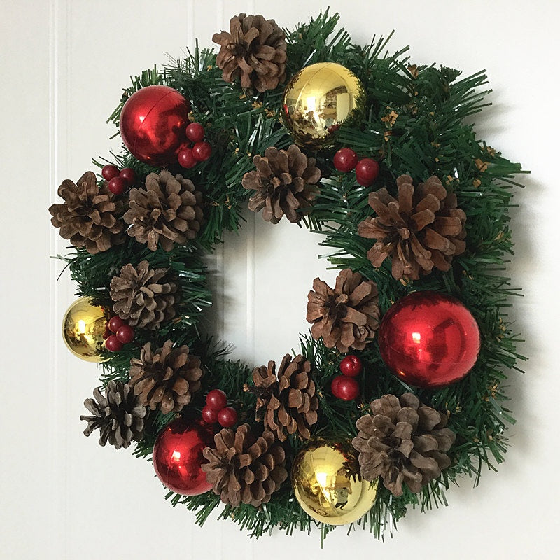 Christmas Wreath Window Door Wall Ornament Decorations Home Halloween Ornaments  Wall Mounted Wreath