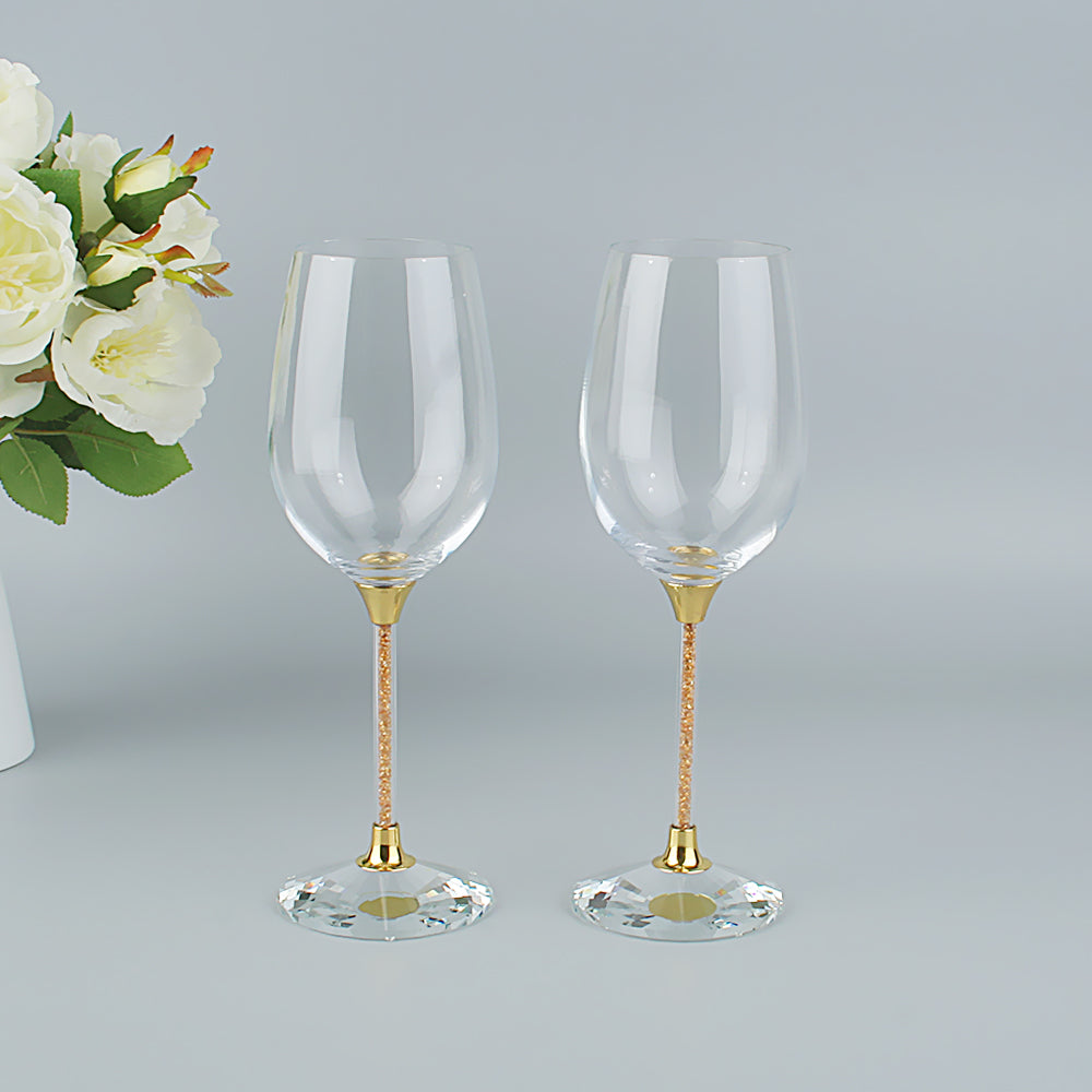 Crystal Wine Glass Charms Drinking Glasses Kitchen Glassware for Red or White Wine Tasting