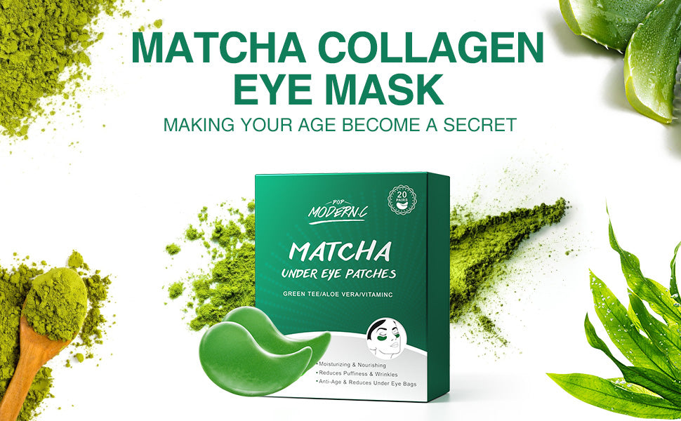 Hydrogel  Green Tea Eye Gel Patch Under Eye Patches Green Tea Hydrogel Patches for Panda Eyes