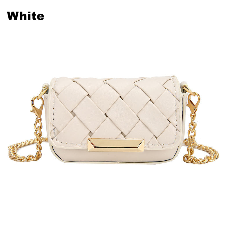 GS284 Trendy Pure Color Mini Bags Korean Fashion Girls Chain Messenger Bags Ladies Sling Shoulder Bag Women Handbags