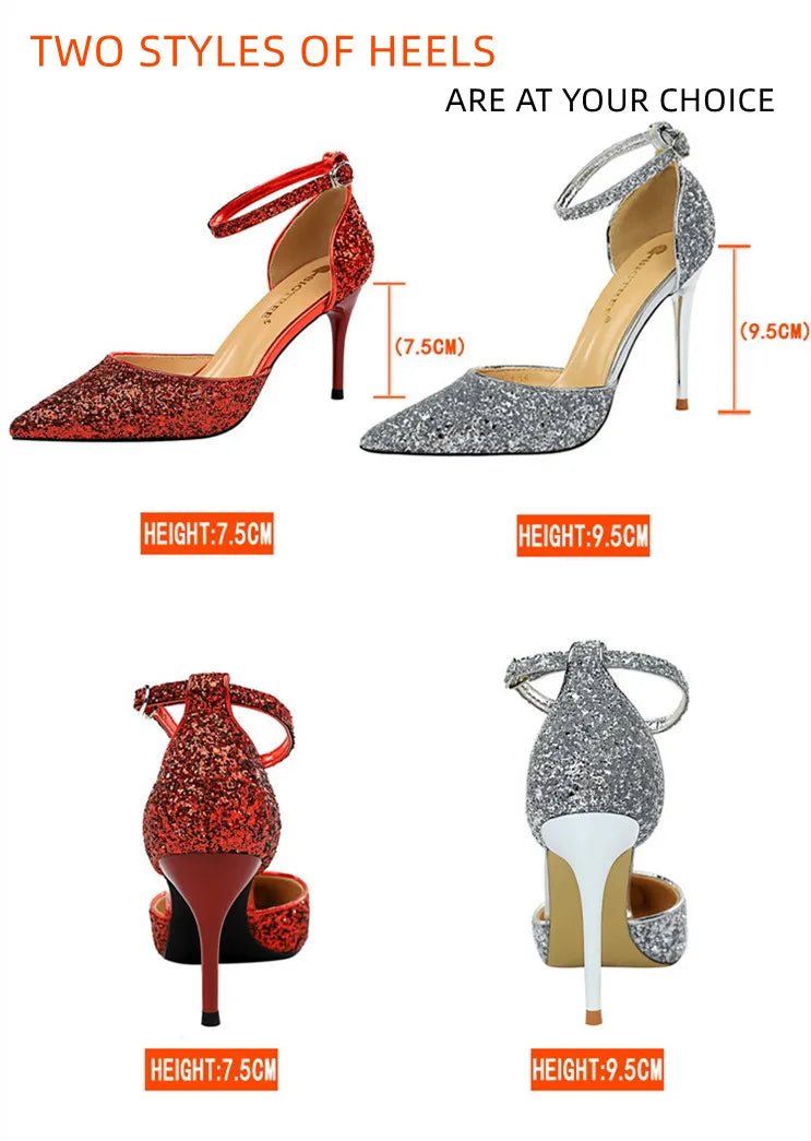 Sparkling Nightfall Heels | 283-1 Luxurious High Heel