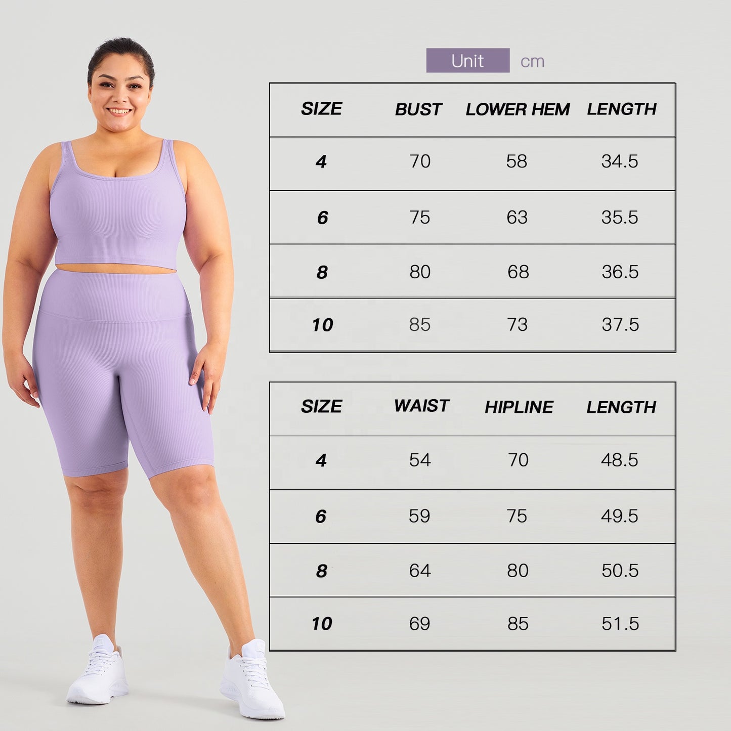 Latest Women Ribbed Gym Fitness Bra Shorts Sports Wear Workout Plus Size Yoga Sets