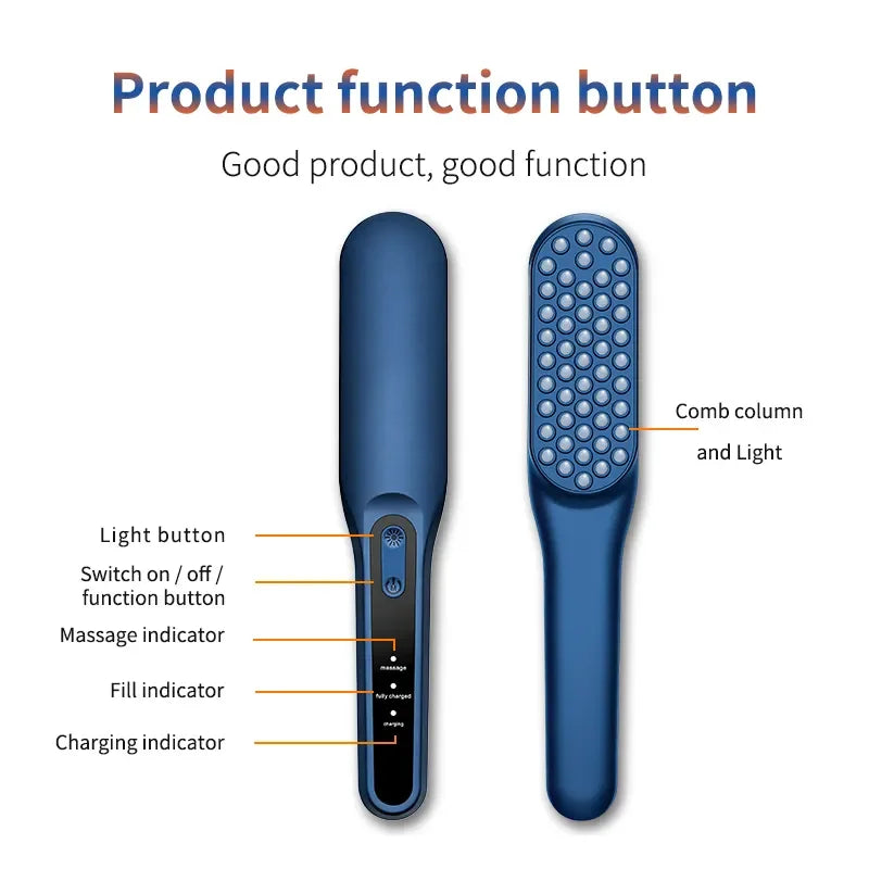 PAKISS Anti-Hair Loss Wireless Electric Hair Straightener Comb Hair Straightener Brush