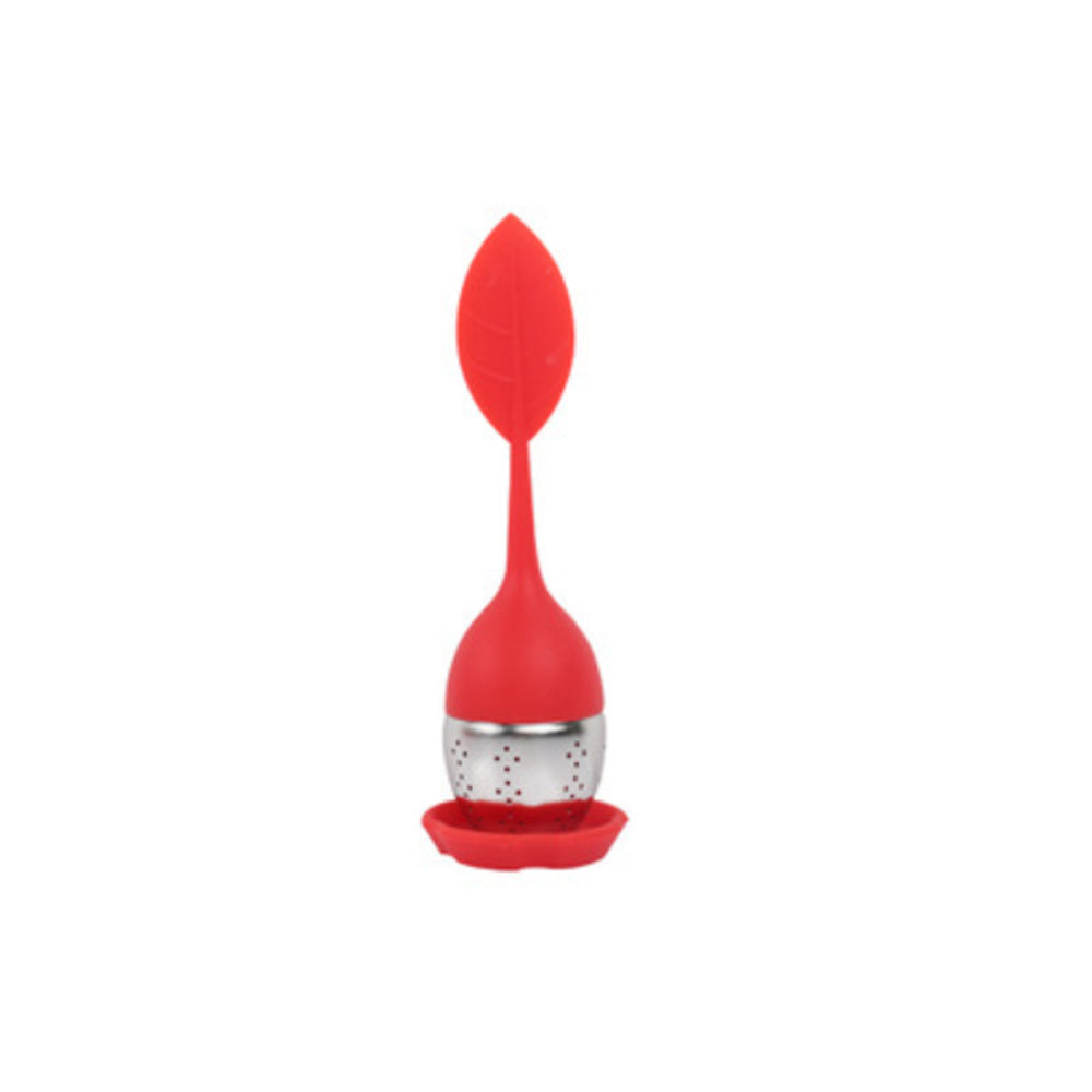DropShipping Stainless Steel 201 304 Silicone Tea Infuser Leaf Animal  Tea Seasoning Rubber Infuser Tea Leak Filter