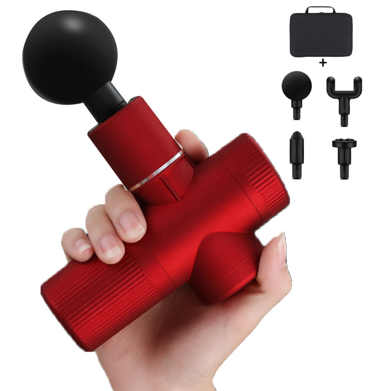 4 Heads Mini Massage Gun Deep Tissue Percussion Massager Fascia Gun