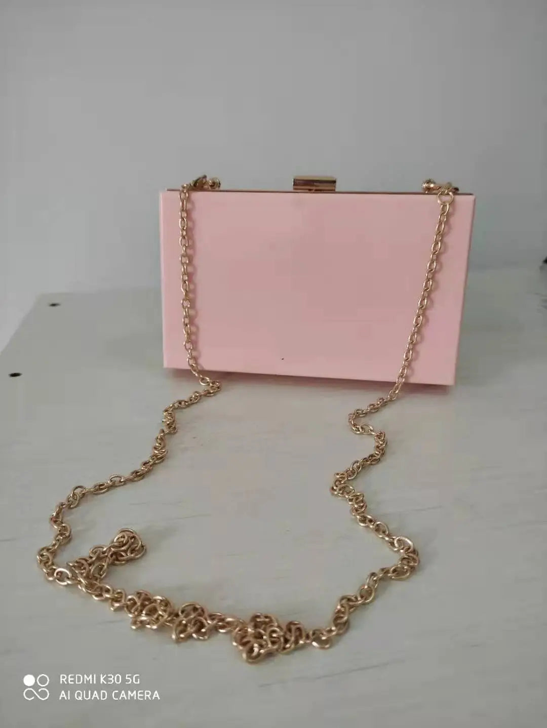 BELLA JOY New Acrylic Transparent Women Clutch Bag Chain  Women Messenger Bag Evening Bag Handbag Chain Shoulder Bag