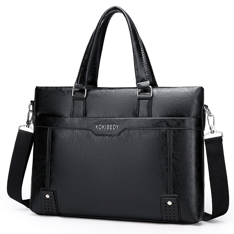 2023 Men Laptop Bag PU Leather Computer Office Shoulder Bag Men S Bag Handbag Leather Briefcase Laptop Business for Men Top