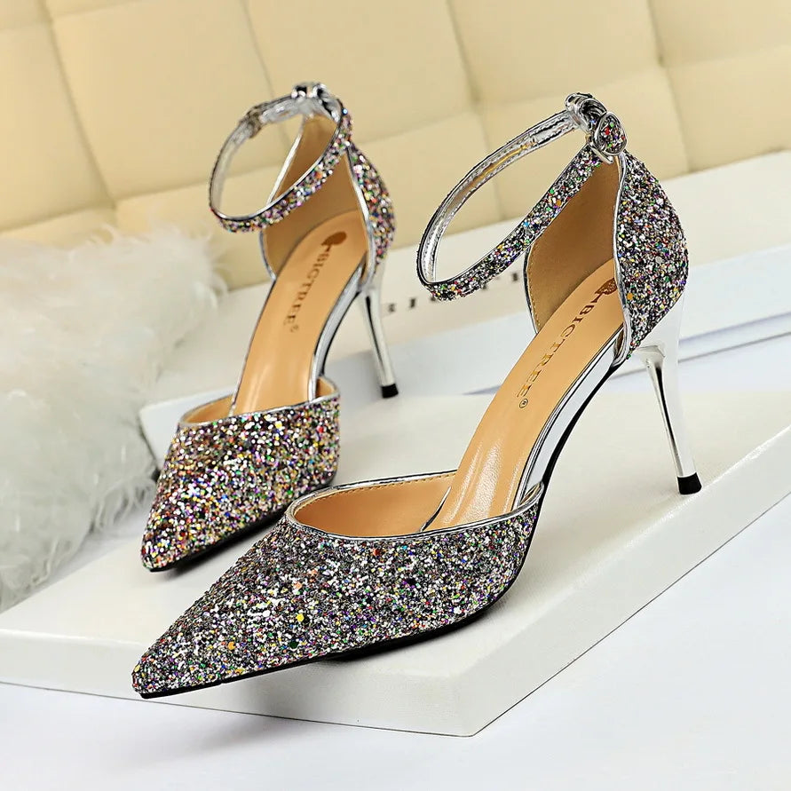 Sparkling Nightfall Heels | 283-1 Luxurious High Heel